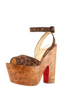 christian louboutin leopard sandals