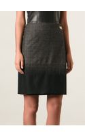 wrap effect skirt ferragamo draped midi silk lyst