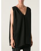 DRKSHDW by Rick Owens 'Zwart' Cape Top - Lyst