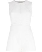 River Island White Snake Jacquard Print Playsuit - Lyst