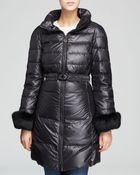 Elie Tahari Ireland Belted Down Coat - Lyst