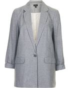 Topshop Slouchy Longline Blazer - Lyst