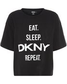 DKNY Eat. Sleep. . Repeat. T-Shirt - Lyst