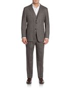 Hickey Freeman Slim-Fit Three-Piece Donegal-Tweed Suit - Lyst