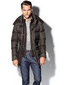 Vince Camuto Flannel Down Anorak - Lyst