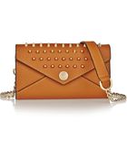 Rebecca Minkoff Mini Studded Textured-leather Shoulder Bag - Lyst