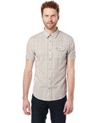 Original Penguin Slub Jacquard Plaid Sport Shirt - Lyst