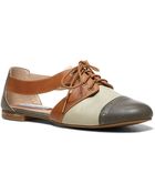 Steve Madden Cori Leather Side-Cutout Oxfords - Lyst