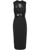 Cushnie et Ochs Viscose Cutout Sleeveless Dress - Lyst