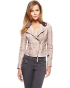BOSS Orange Jaresi | Leather Biker Jacket - Lyst