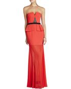 BCBGMAXAZRIA Caitlyn Strapless Embellished-Bodice Gown - Lyst