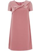 Paule Ka Folded Bow Crepe Dress - Lyst