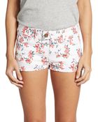 RED Valentino Floral Print Shorts - Lyst