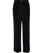 River Island Black Wide Leg Trousers - Lyst