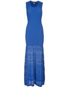 sleeveless knit maxi dress