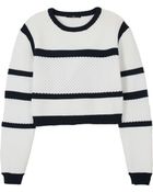 Tibi Sailor Cropped Knitted Sweater - Lyst