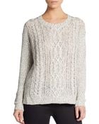 Kensie Cable-Knit Sweater - Lyst