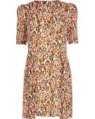River Island Pink Graphic Leopard Print Shift Dress - Lyst