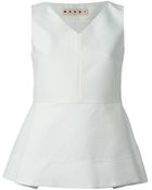 Marni Peplum Top - Lyst