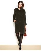 Jones New York Single-Breasted Wool-Blend Coat - Lyst
