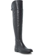 Dune Black Trinnie Over-The-Knee Buckle Boots - Lyst