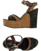 Sergio Rossi Wedge - Lyst