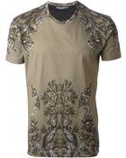 Dolce & Gabbana Flock Print T-Shirt - Lyst