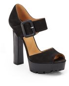 Nine West Skyler Leather Platform Pumps - Lyst