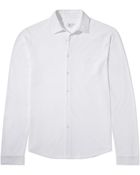 Sunspel Long Sleeve Pique Shirt - Lyst