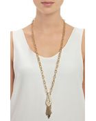 Aurelie Bidermann Fringe-Embellished Pendant Necklace - Lyst