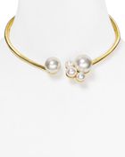 Kenneth Jay Lane Fauxpearl Cluster Collar Necklace 14 - Lyst