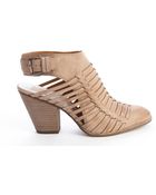 Dolce Vita Taupe Leather 'Harolyn' Weaved Detail Strappy Ankle Boots - Lyst