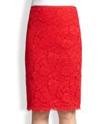 St. John Lace Skirt - Lyst