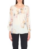 Giambattista Valli Floral-print Silk Top - Lyst