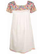 Star Mela Ivory Ina Embroidered Dress - Lyst