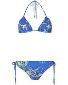 Matthew Williamson Botanical Feather Triangle Bikini - Lyst