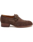 See By Chloé Tan Leather Buckle Monk Shoe - Lyst
