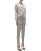 Alexander McQueen Lace Spine Bird Jacquard Jumper - Lyst