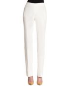 Oscar de la Renta Slim Stretch Pants - Lyst