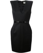Saint Laurent Fitted Dress - Lyst