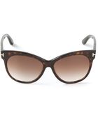Tom Ford Butterfly Frame Sunglasses - Lyst