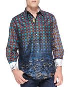 Robert Graham Palladium Striped Jacquard Sport Shirt - Lyst