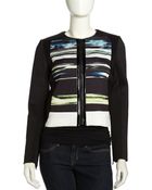 Sachin & Babi Estrella Stripe-Print Scuba Jacket - Lyst