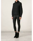 Helmut Lang Intarsia Turtleneck Sweater - Lyst