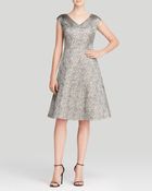 Anne Klein Dress - Cap Sleeve Metallic Swing - Lyst