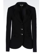 Emporio Armani Jacket In Modal Blend - Lyst
