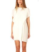 Acne Studios Paloma Silk Cream Dress - Lyst