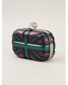 Alexander McQueen 'Britannia Skull' Box Clutch - Lyst
