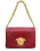 Versace Leather Shoulder Bag - Ruby/Gold - Lyst