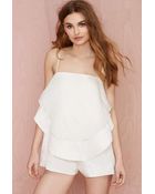Nasty Gal Keepsake Follow The Sun Silk Playsuit - Lyst